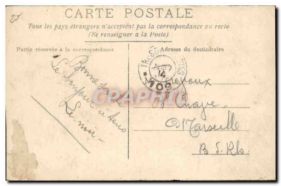 Homme à cheval — Égypte — éditeur inconnu — Verso