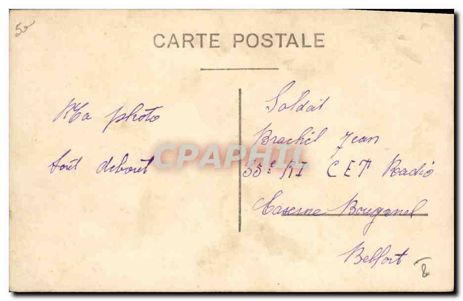 Deux soldats à cheval — 35e RI CET Béffort — éditeur CPAPHIL — Reverso