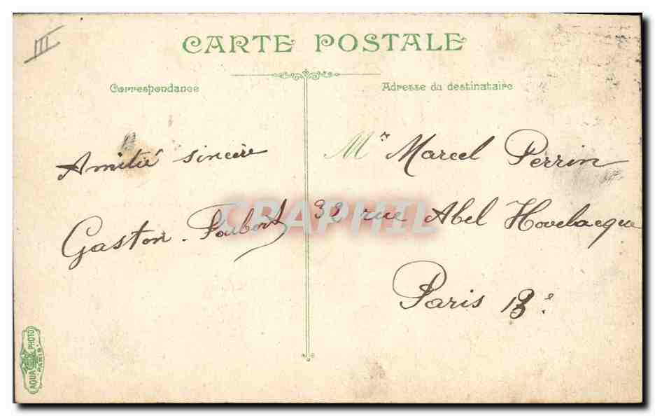 Artillerie. Départ pour l'abreuvoir — L.V.&C. — n° 3704 — Reverso