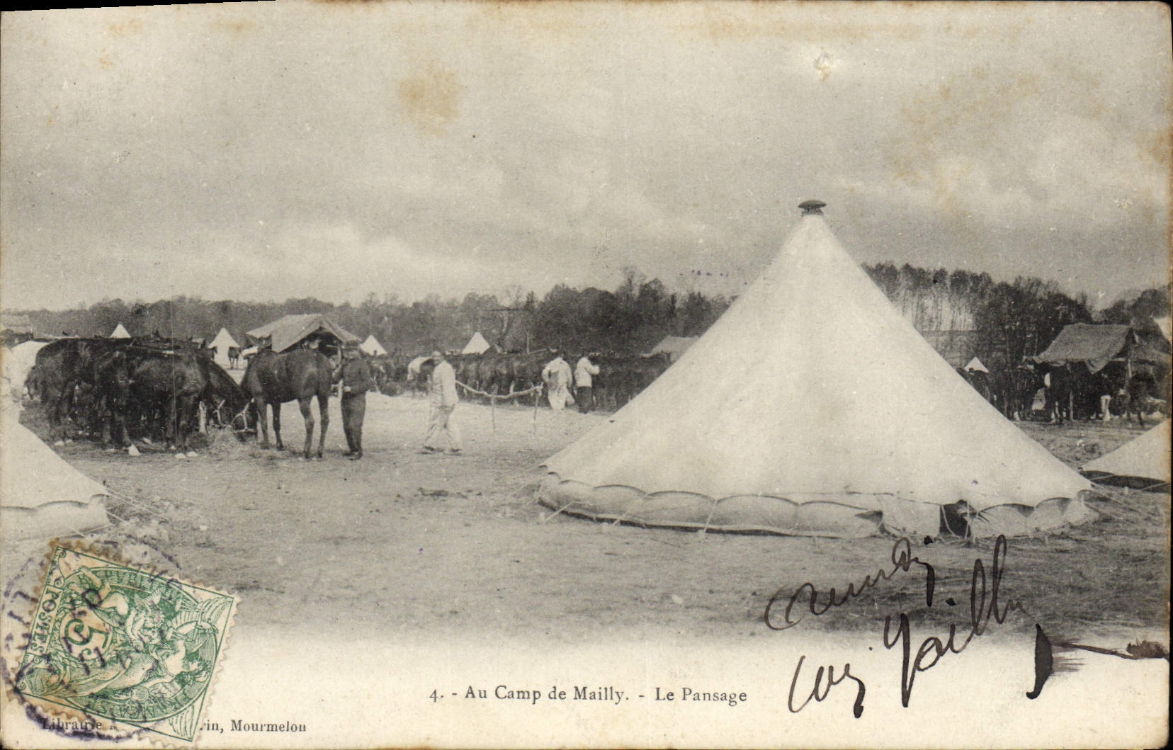 Camp de Mailly — Le Pansage — Éditeur L. Vaill, n°4