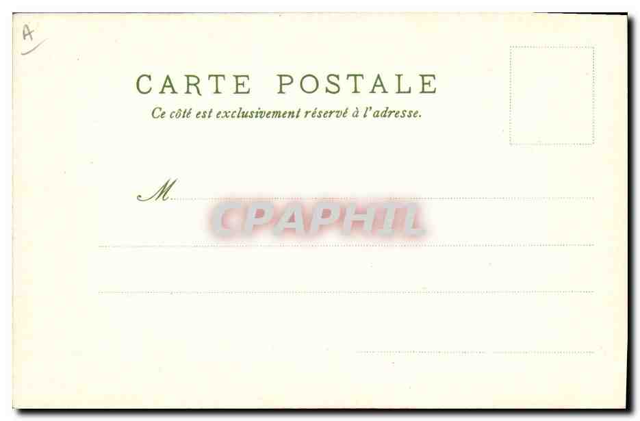 Vue de ruines et d'une palme — Décembre — Éditeur E. Musquède & Cie, n° 134 — Verso