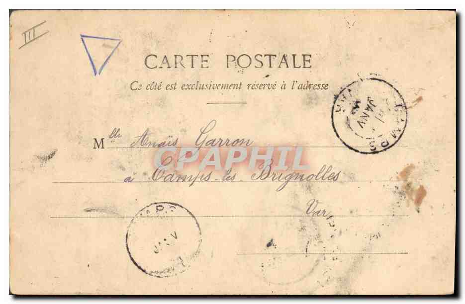 Jeune femme en couronne — 1904 — Prototype A. Baraent & Cie, Nancy — Verso