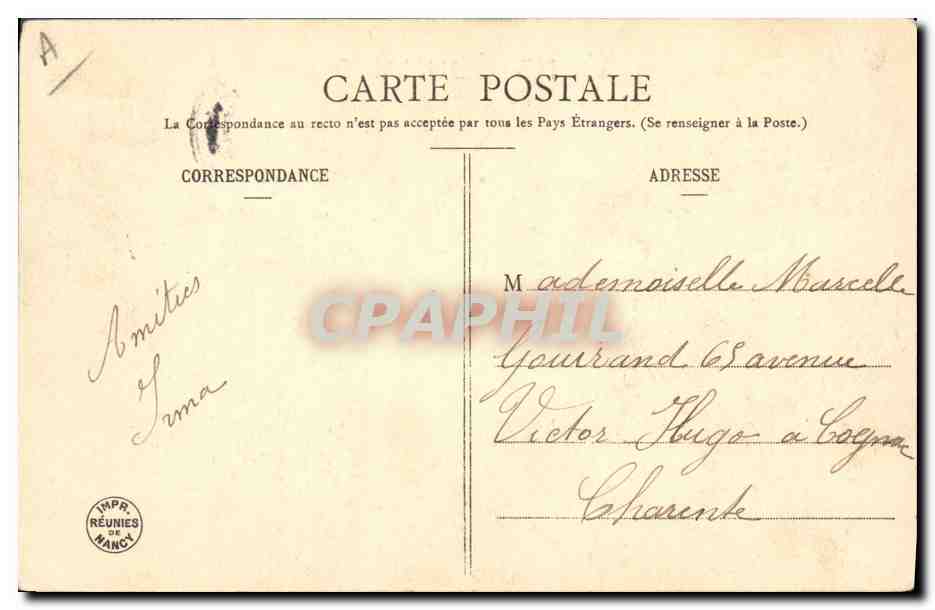CPA Fantaisie Enfants Annee 1906  — Rückseite