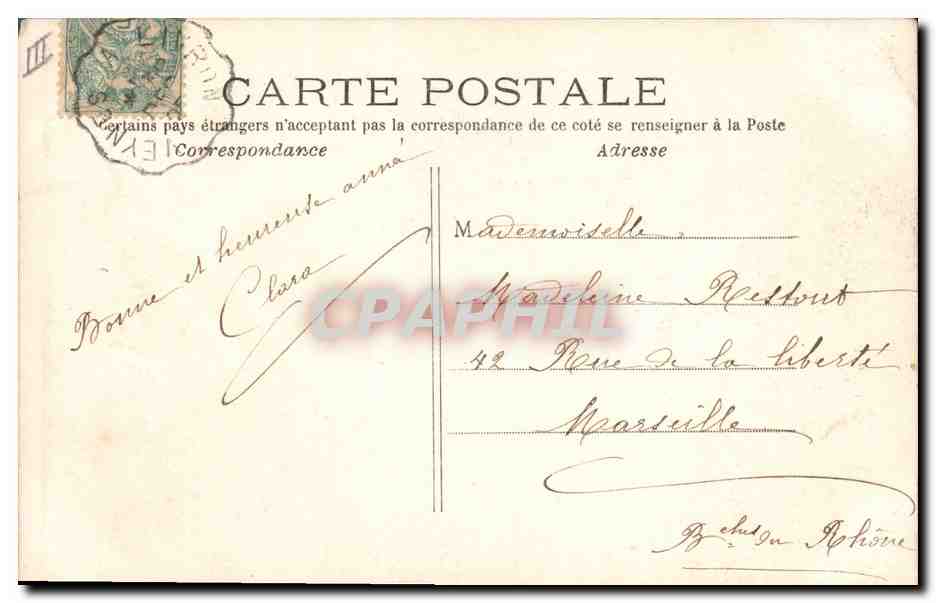 CPA Fantaisie Enfants Annee 1906  — Rückseite