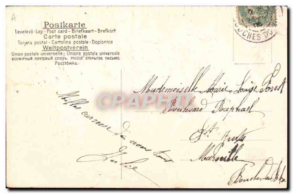 Année 1902 — Vœux de bonne année — Éditeur non identifié — Verso