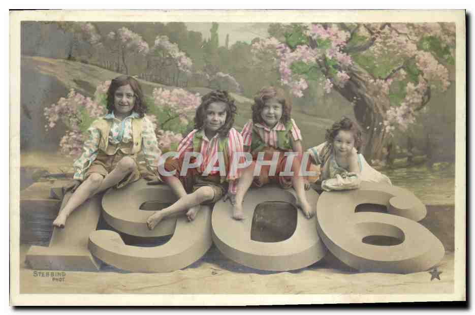 Quatre enfants — 1906 — Stebbing Phot