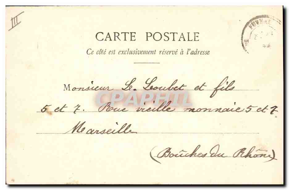 Je rapporte l'espérance — 1903/1904 — Photographe A. Besselet & Cie, Mâcon — Verso