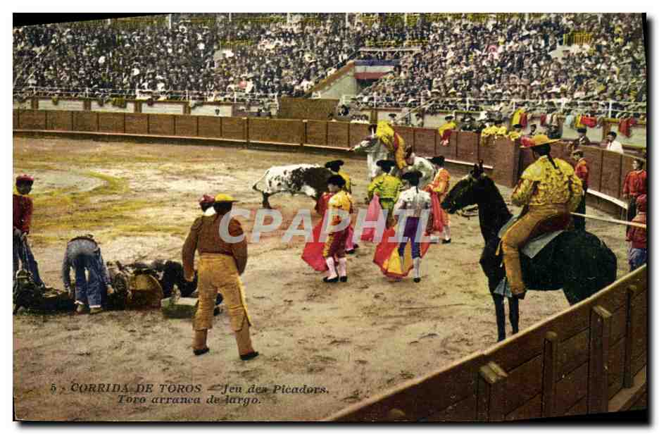 CPA Corrida Course de taureaux Jeu de picadores 