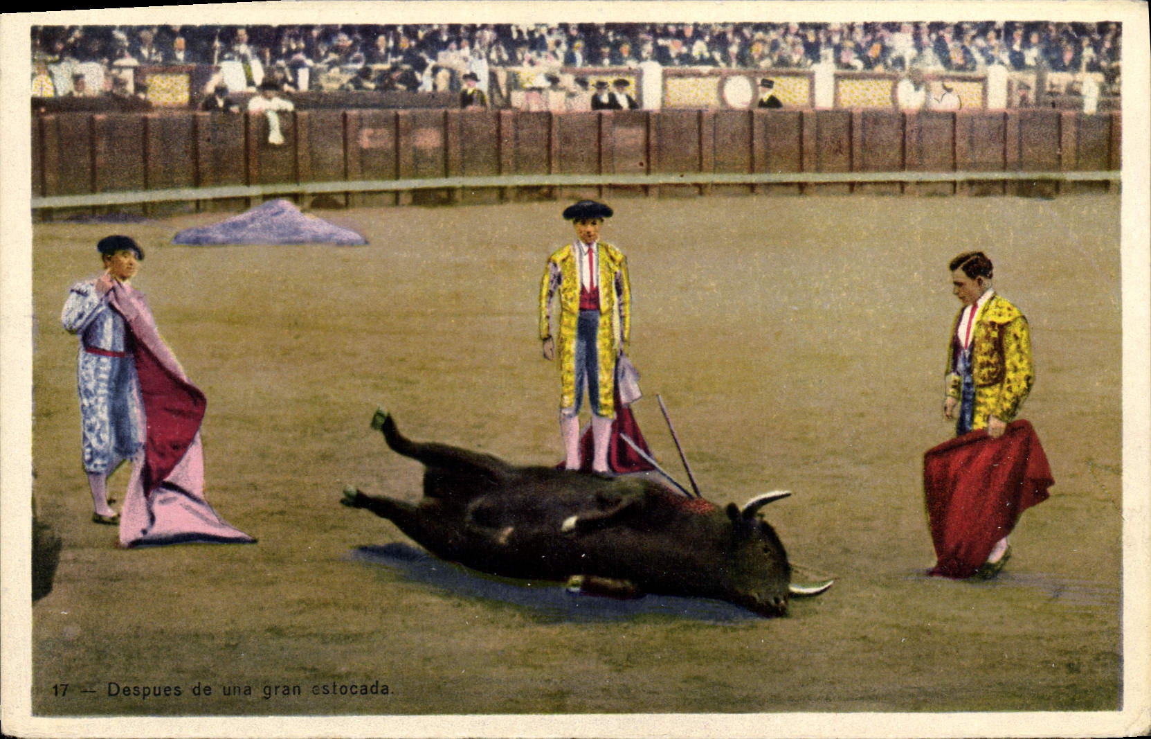 CPA Corrida Course de taureaux Despues de una gran estocada 