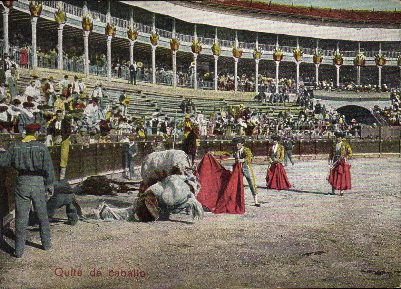 CPA Corrida Course de taureaux Quite de Cabatio 