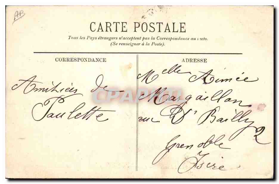 Le Saint-Louis — Cuirassé à tourelles — A. Bougault, n°596 — Reverso