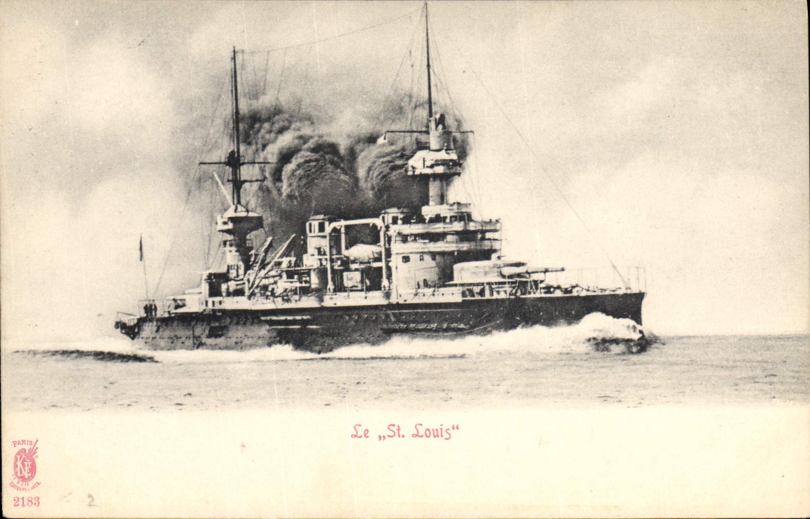 Le „St. Louis“ — croiseur de guerre — Paris, éditeur N° 2183