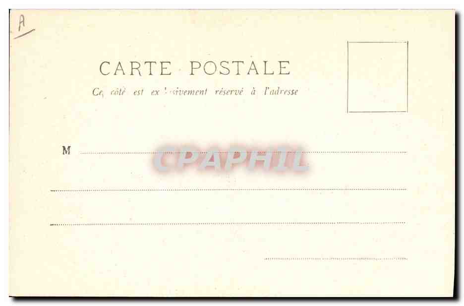 CPA Bateau de Guerre Le Saint Louis Cuirasse amiral escadre de la Mediterranee  — Verso