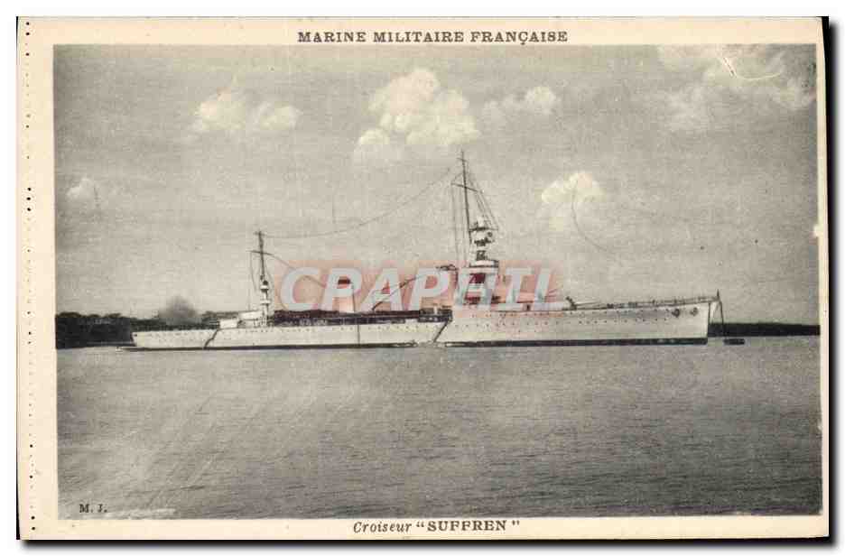 CPA Bateau de Guerre Croiseur Suffren 