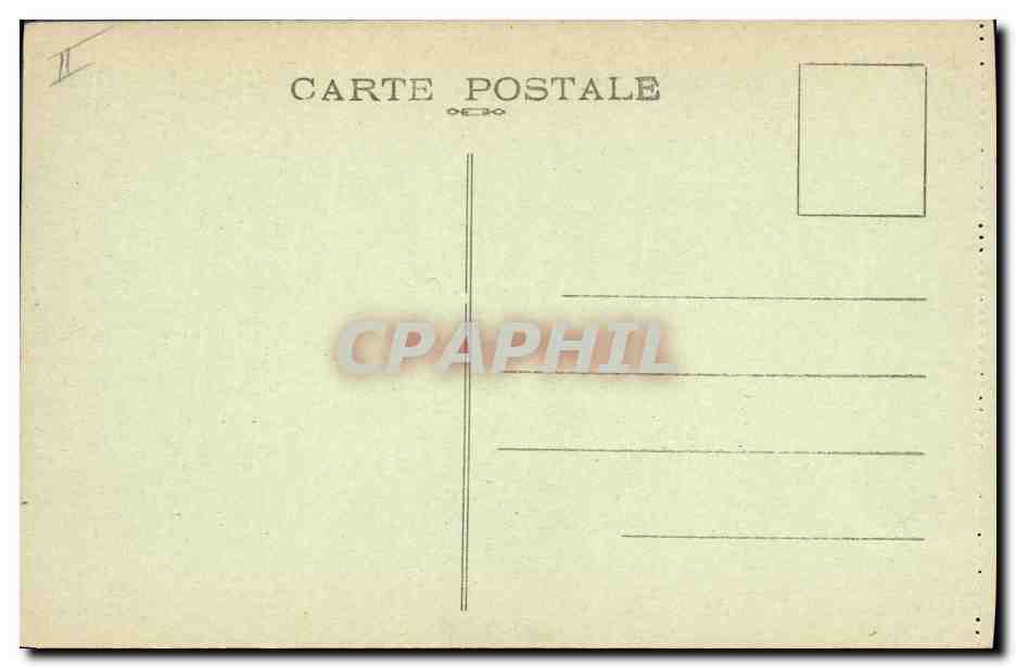 CPA Bateau de Guerre Croiseur Suffren  — Verso