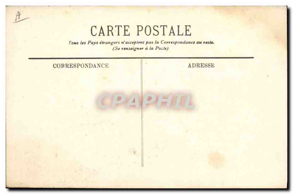 CPA Bateau de Guerre Le Suffren Cuirasse d'escadre Vaisseau amiral  — Verso