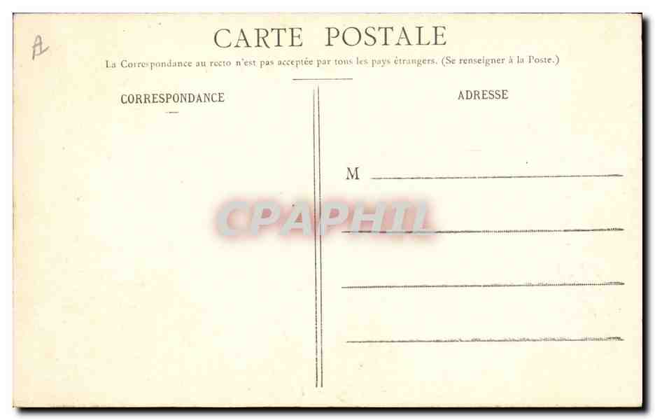 CPA Bateau de Guerre Le cuirasse Suffren  — Verso