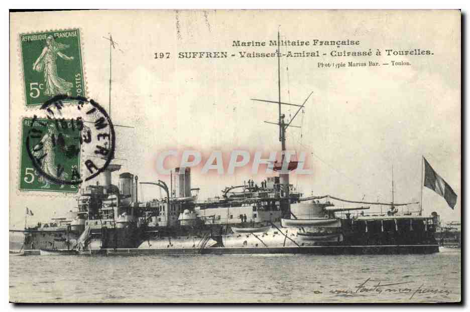 Acorazado Suffren — Marina Militar Francesa — Foto de Marius Bar — Tolón