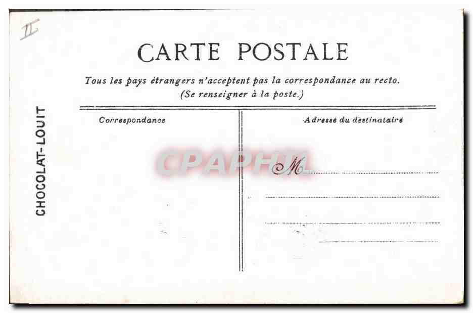 CPA Bateau de Guerre Le Suffren Cuirasse de 1ere classe  — Verso