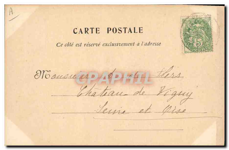 CPA Bateau de Guerre Le Saint Louis  — Verso