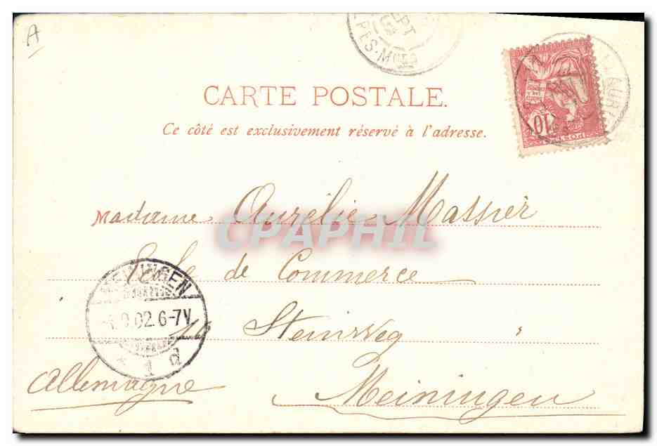 CPA Bateau de Guerre St Louis Vaisseau amiral — Achterkant