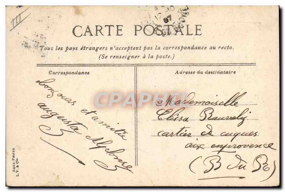 CPA Bateau de Guerre Le St Louis Cuirasse de 1er rang  — Verso