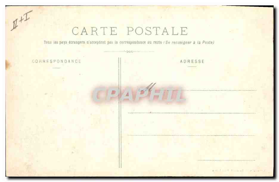 CPA Bateau de Guerre Le cuirasse d'escadre St Louis  — Verso