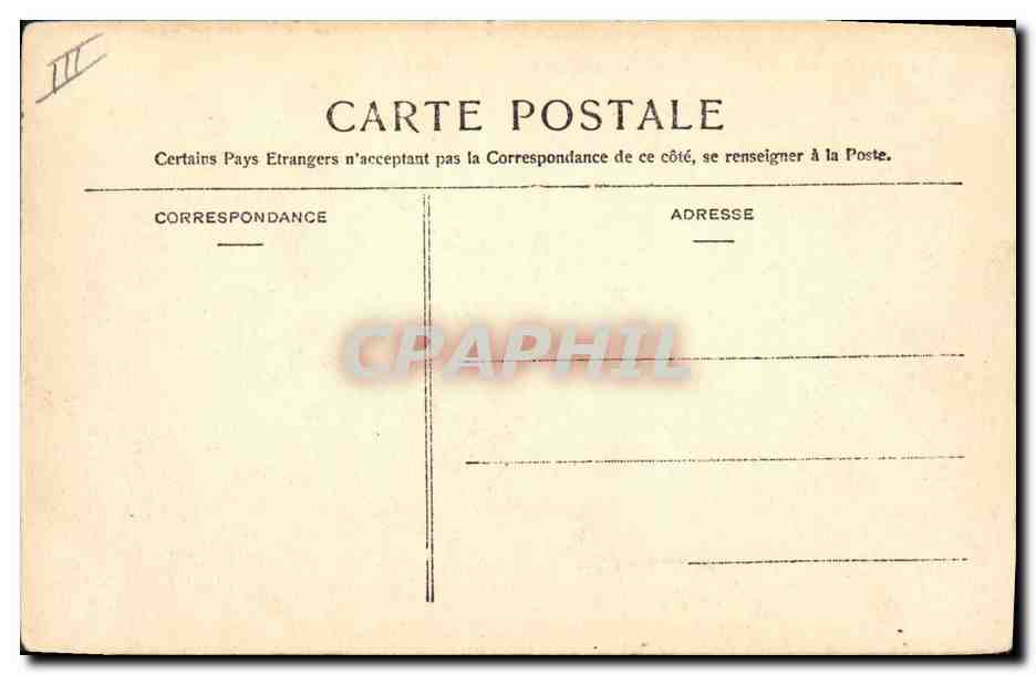 CPA Bateau de Guerre Le Suffren en rade de Villefranche  — Verso