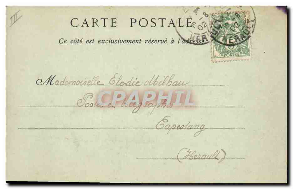 CPA Bateau de Guerre Le croiseur Le Suchet sauvant les habitants du village de Precheur  — Verso
