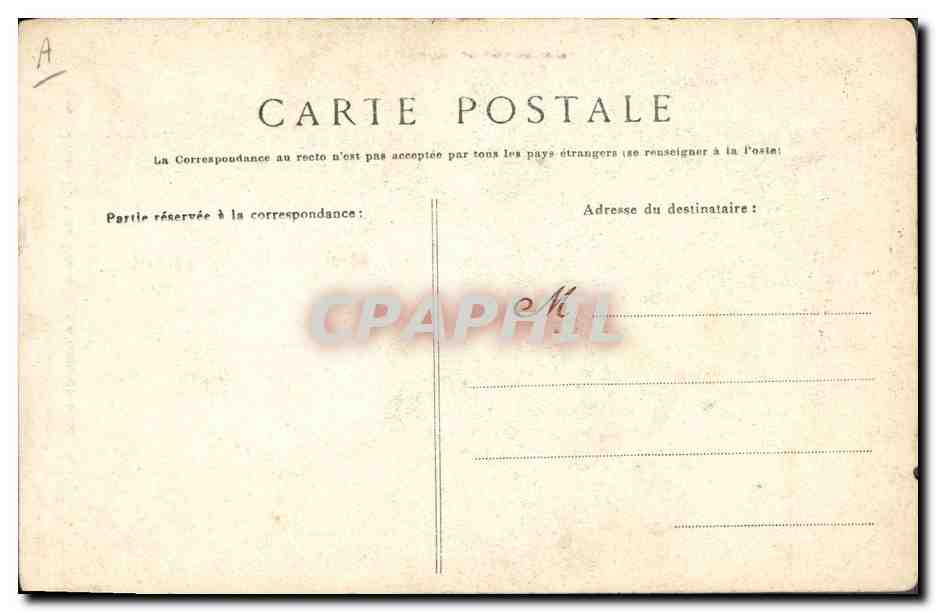 CPA Folklore Jeune fille de Roscoff Costume de fete  — Verso