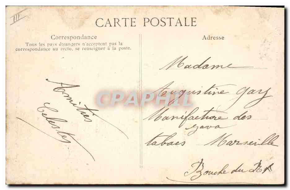CPA Folklore Pont L'Abbe Un beau gas  — Verso