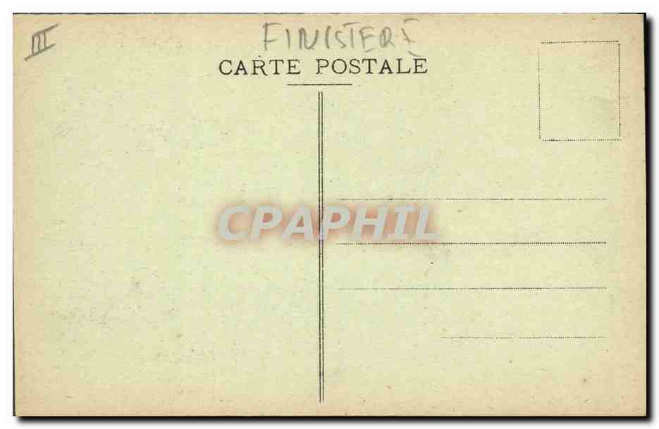 CPA Folklore Jeune fille des environs de Douarnenez Ploare Le Juch Pouldergat Costume de fete  — Verso