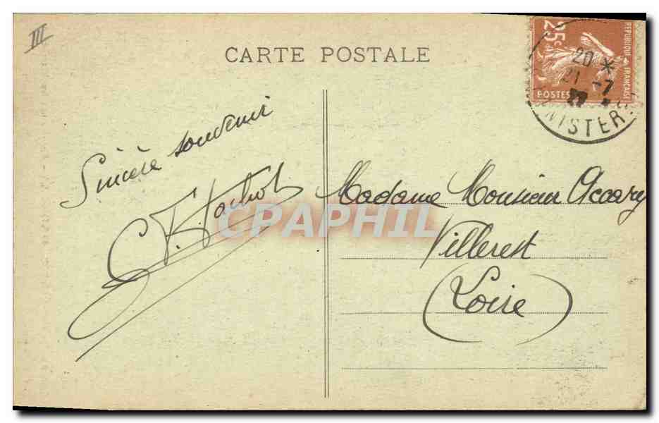 CPA Folklore Plougastel Daoulas Costume de mariage  — Verso