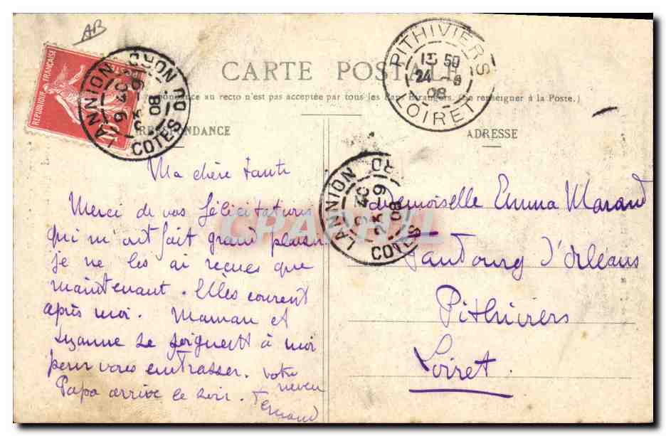 CPA Folklore Coiffe de grande ceremonie pour les artisanes du pays de Guingamp Treguier Paimpol  — Verso