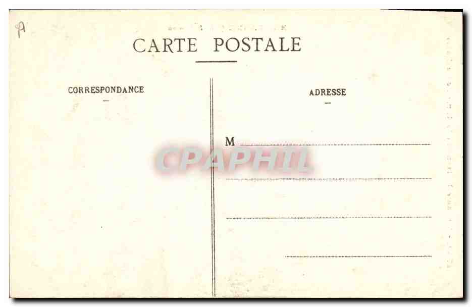 CPA Folklore Madame Jaffrenou Costume de Carhaix  — Verso
