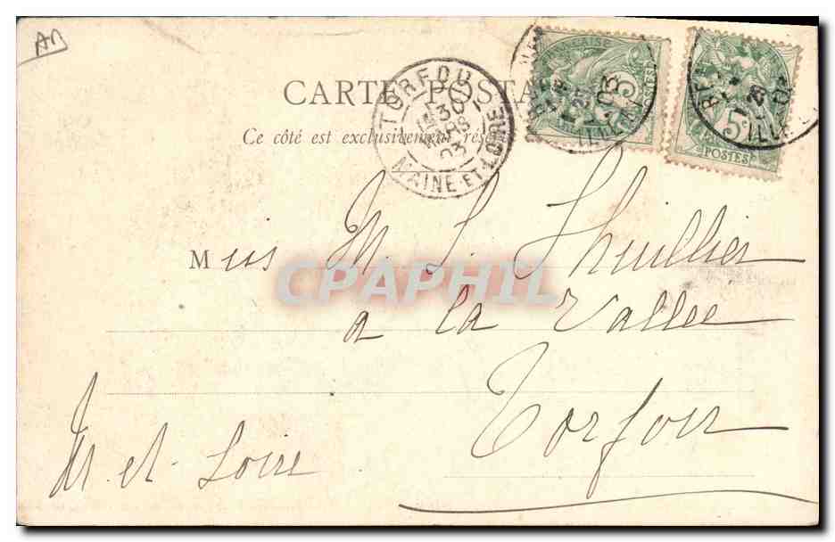 CPA Folklore Gouter breton  — Verso
