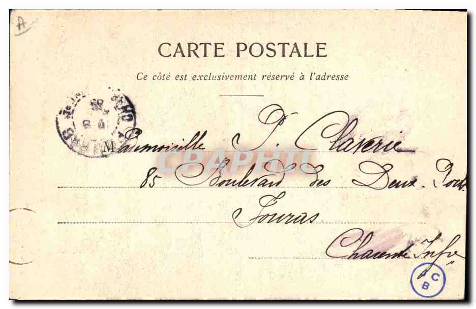 CPA Folklore Jeune fille de Pont Aven  — Verso