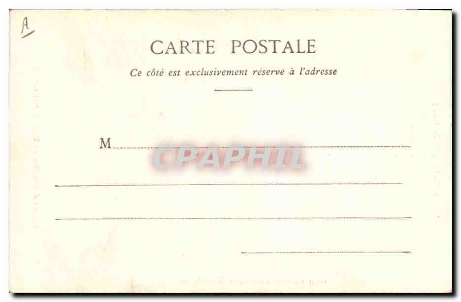 CPA Folklore Jeune fille de Pontaven — Verso