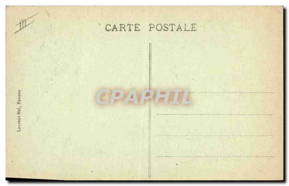 CPA Folklore Costume de Pont Aven  — Verso