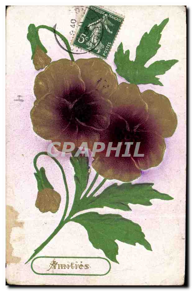CPA Fantaisie Fleurs 