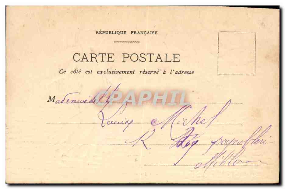 CPA Fantaisie La Semeuse (en relief)  — Verso