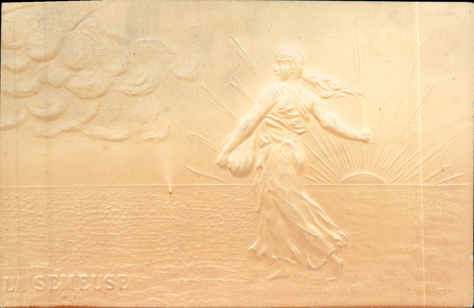 CPA Fantaisie La Semeuse (en relief) 