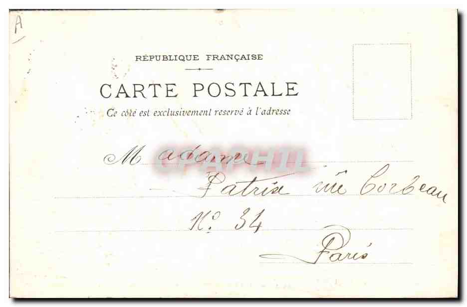 CPA Fantaisie La Semeuse (en relief)  — Verso