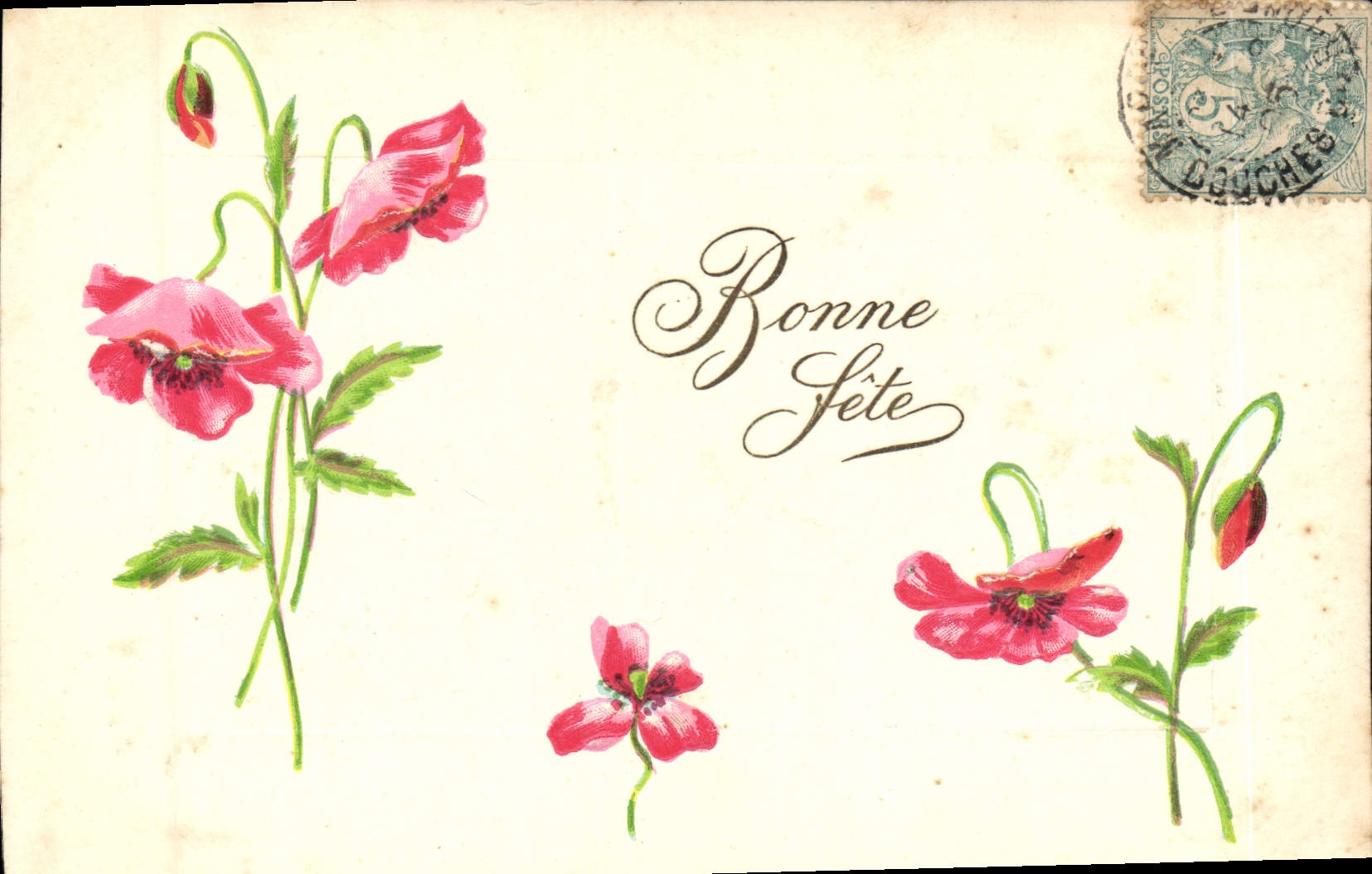 CPA Fantaisie Fleurs 