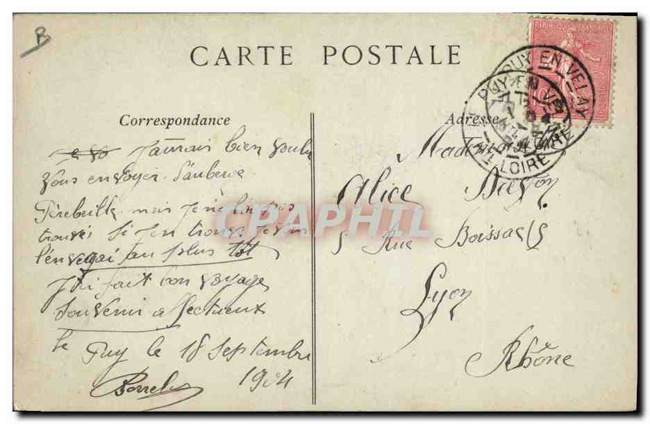 CPA Dentelle Dentelliere  — Verso