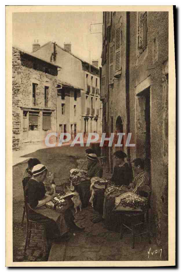 CPA Dentelle Dentelliere Le Puy Groupe de dentellieres 