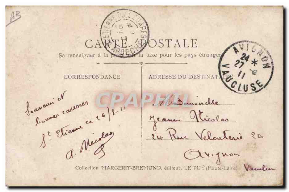 CPA Dentelle Dentelliere Les dentellieres de Craponne  — Verso