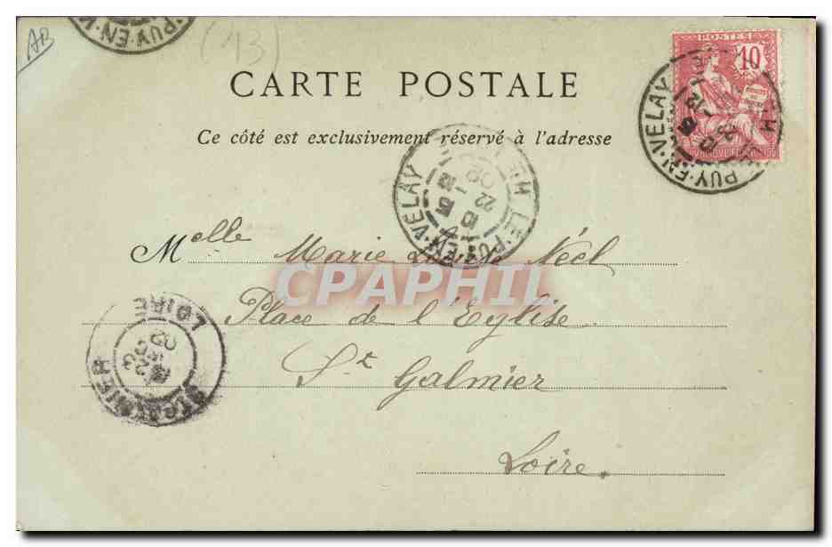 CPA Dentelle Dentelliere Le Puy  — Verso