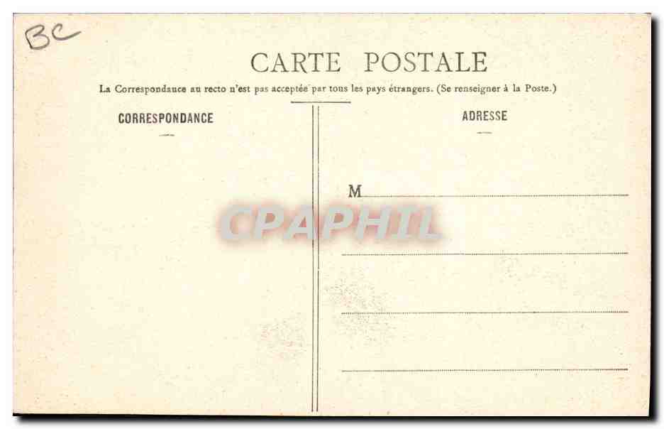 CPA Dentelle Dentelliere Tence Groupe de dentellieres sur le chemin de la mere — Verso