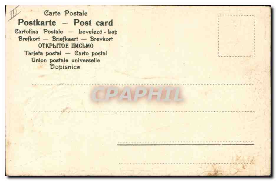 CPA Fantaisie Fleurs Main  — Verso